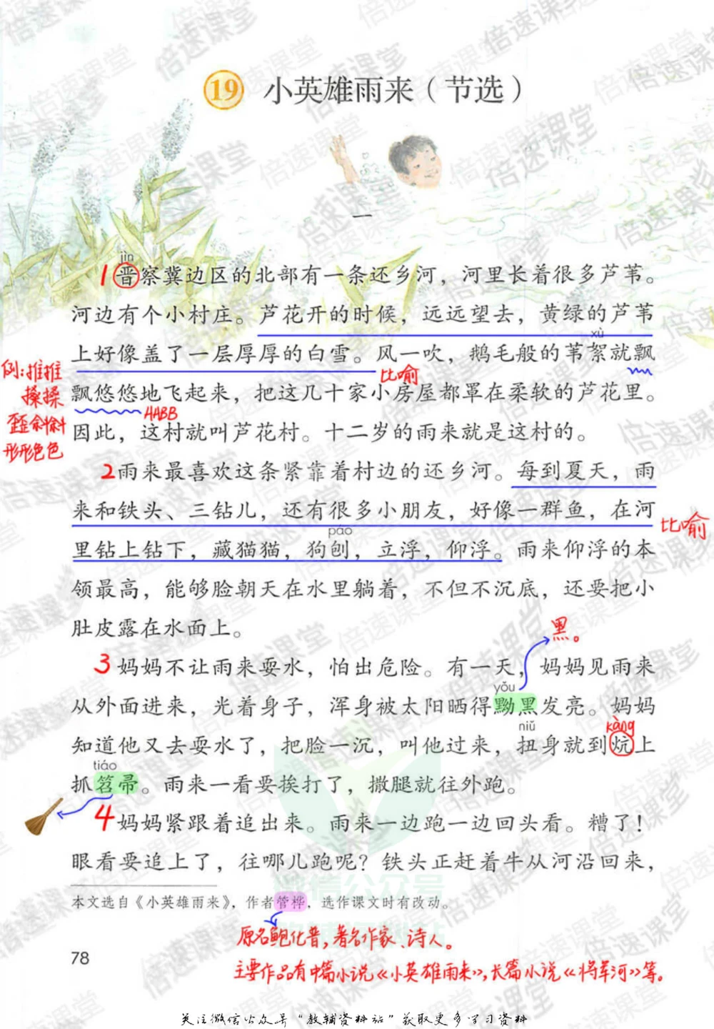 四年级下册语文部编版课堂笔记（倍速版）_小学初中学霸笔记类资料汇总6.33GB_小学同步课堂笔记2.76GB_1~6年级全册语文部编版课堂笔记