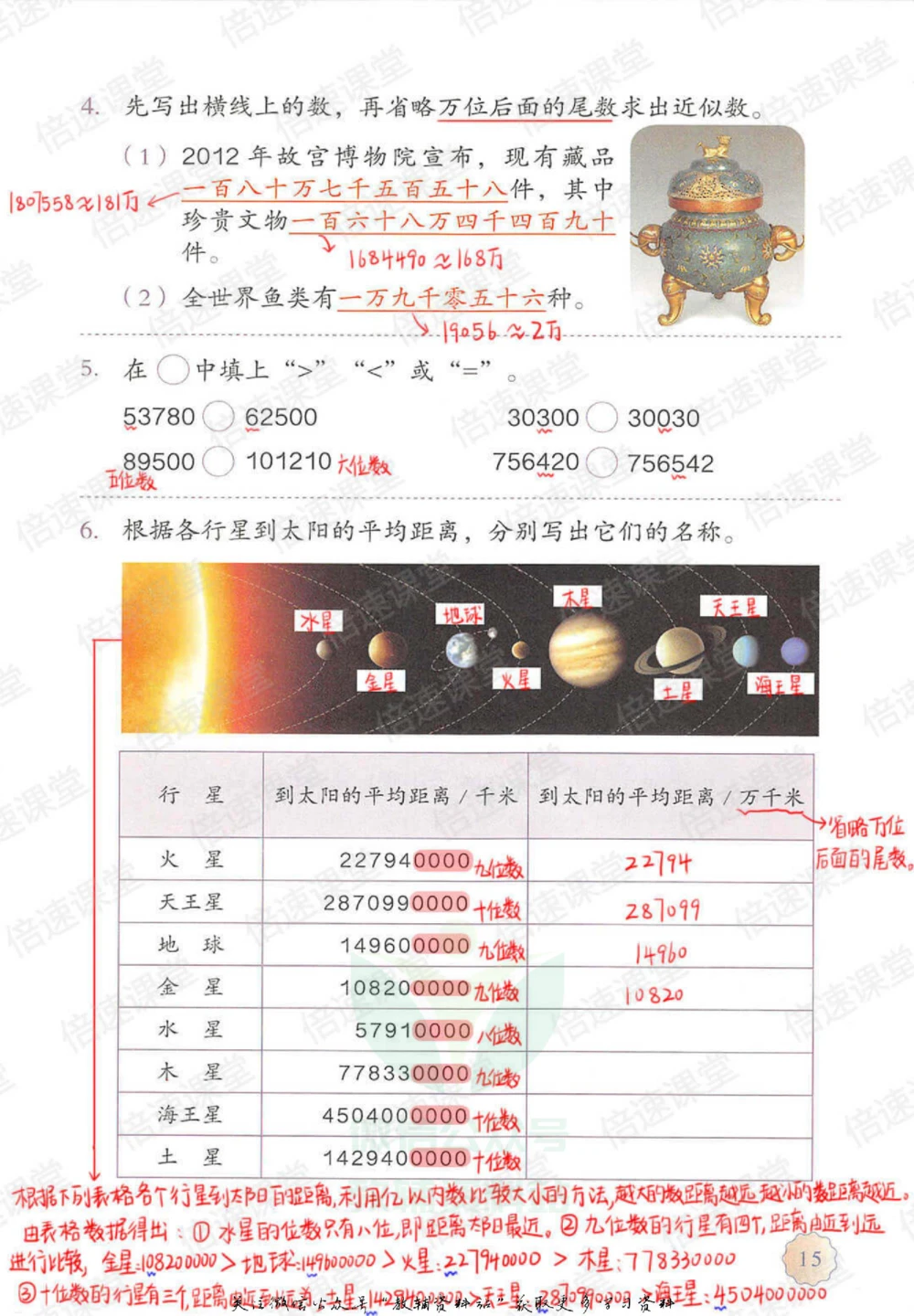 四年级上册数学人教版课堂笔记_小学初中学霸笔记类资料汇总6.33GB_小学同步课堂笔记2.76GB_1~6年级上册数学人教版课堂笔记