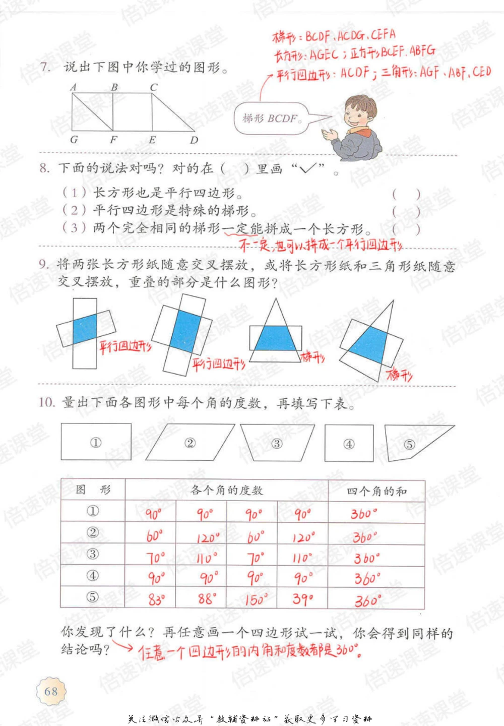 四年级上册数学人教版课堂笔记_小学初中学霸笔记类资料汇总6.33GB_小学同步课堂笔记2.76GB_1~6年级上册数学人教版课堂笔记