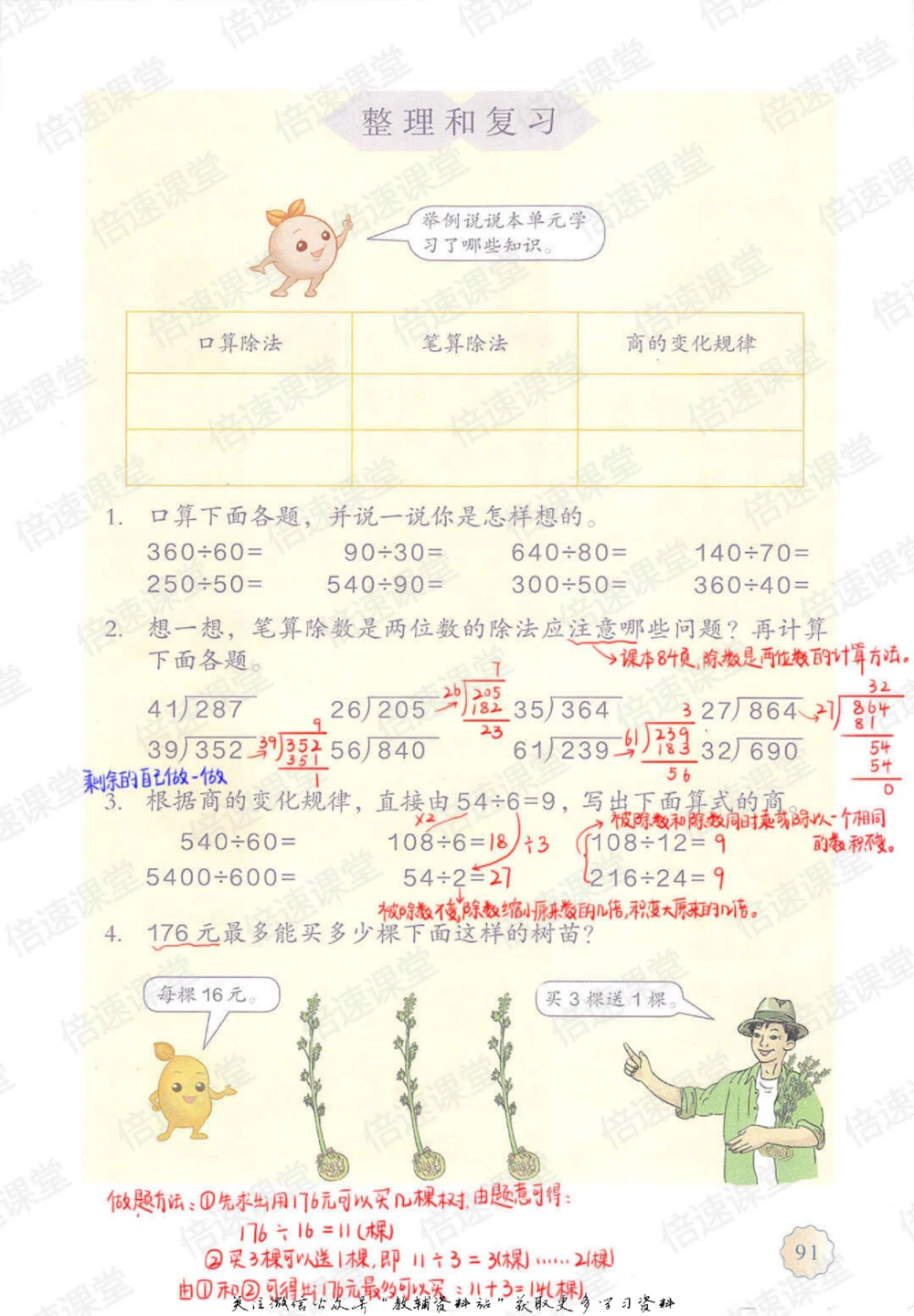 四年级上册数学人教版课堂笔记_小学初中学霸笔记类资料汇总6.33GB_小学同步课堂笔记2.76GB_1~6年级上册数学人教版课堂笔记