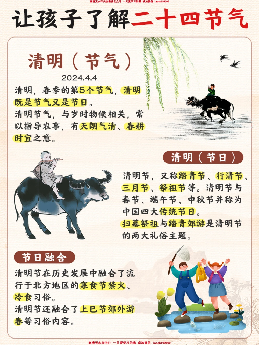 明天清明节-给孩子讲讲这些清明小知识_2025抖音最火小学全科全年级资料大全集超完整版_小学常识VIP资源禁止外传