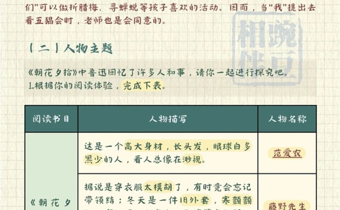 必备攻略！《朝花夕拾》中考试题解密！_中小学精品资料(高清可打印)_初中大全集高清资料整理版