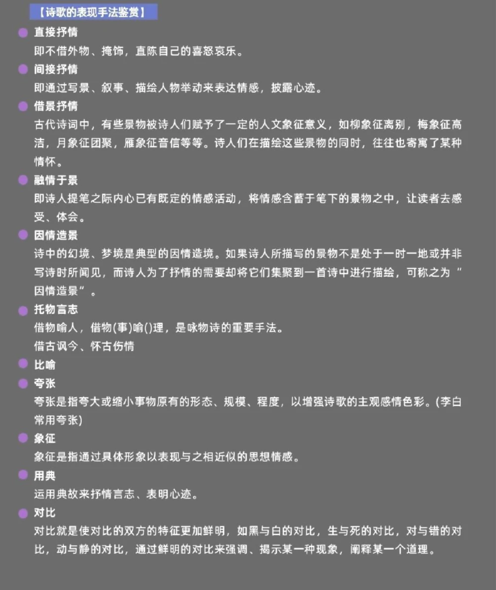 分享给那些语文不好的同学一份语文诗歌鉴赏答题模板，真的太绝了#语文#图文伙伴计划#答题技巧#知识点总结#抖音图文来了_中小学精品资料(高清可打印)_初中大全集高清资料整理版