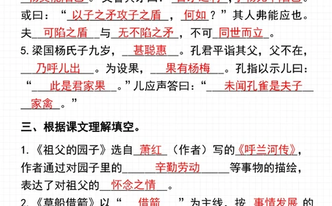 干货-五年级下册语文期中复习_2025抖音最火小学全科全年级资料大全集超完整版_小学语文VIP资源禁止外传