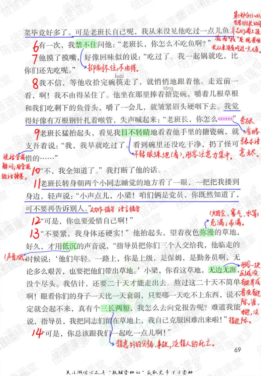 六年级下册语文部编版课堂笔记（倍速版）_小学初中学霸笔记类资料汇总6.33GB_小学同步课堂笔记2.76GB_1~6年级全册语文部编版课堂笔记