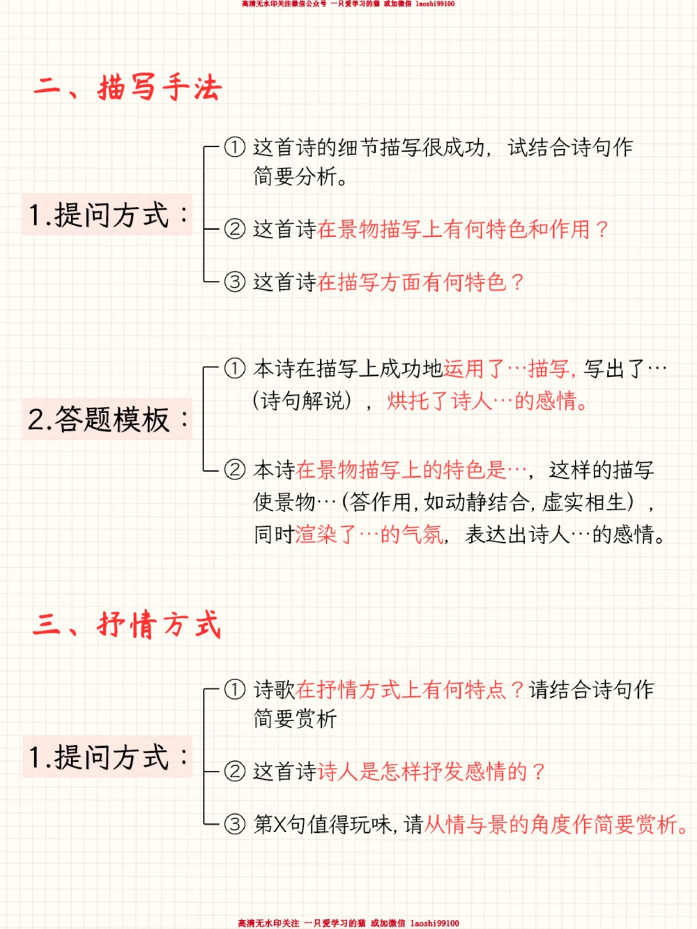 收藏-小学古诗文鉴赏万能答题模板_2025抖音最火小学全科全年级资料大全集超完整版_小学语文VIP资源禁止外传