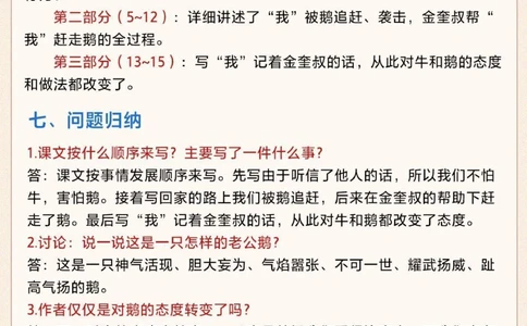 四年级语文第六单元知识汇总-同步课堂_2025抖音最火小学全科全年级资料大全集超完整版_小学语文VIP资源禁止外传