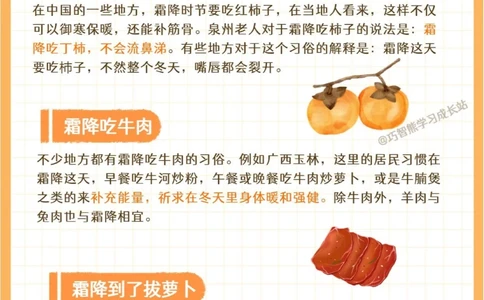 传统文化｜二十四节气之霜降，知识科普_中小学精品资料(高清可打印)_古文化大全集628份高清资料整理版