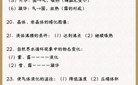 初中物理全部章节手写笔记️138个考点_中小学精品资料(高清可打印)_初中大全集高清资料整理版