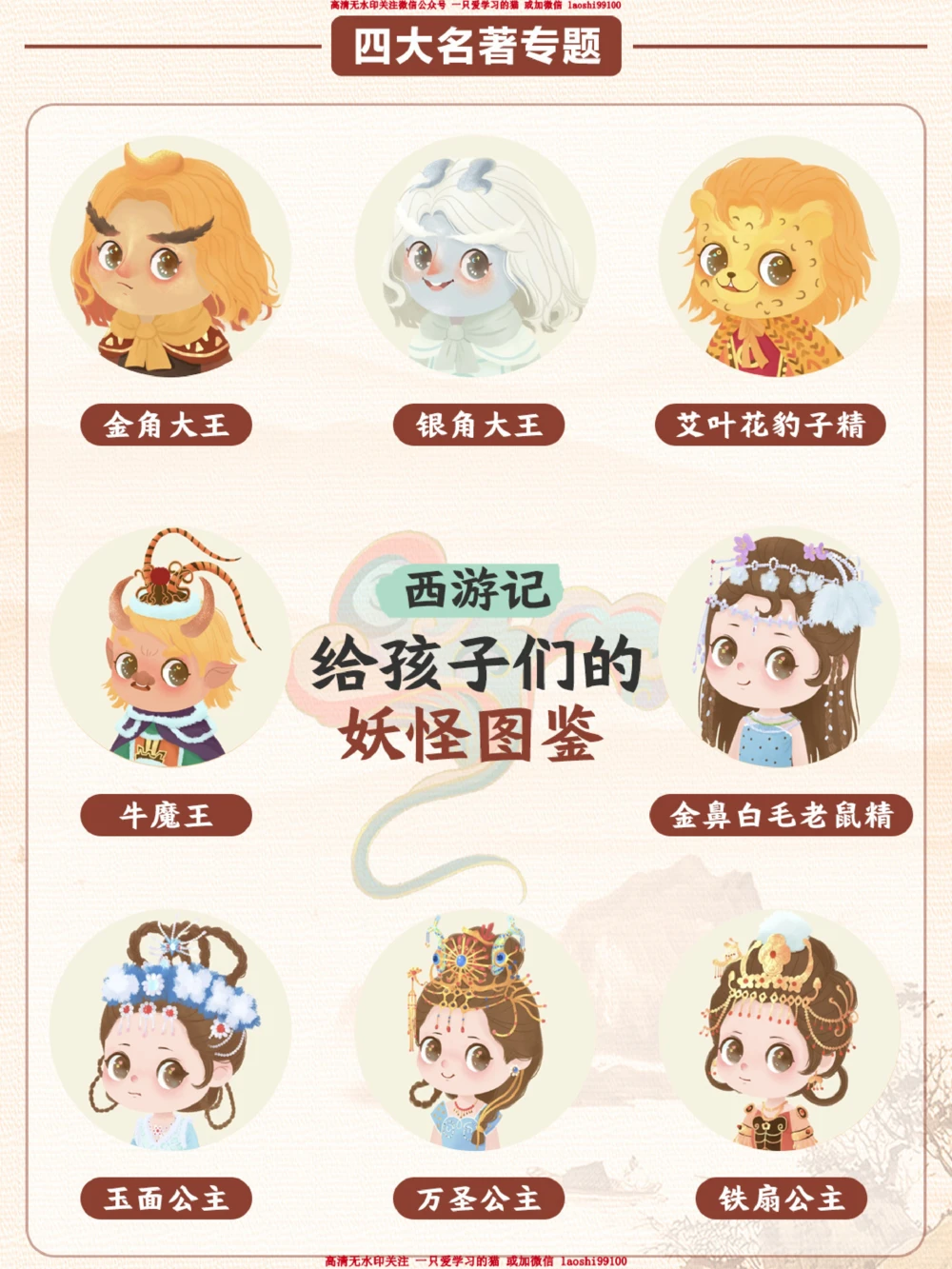 四大名著西游记之给孩子的妖怪图鉴_2025抖音最火小学全科全年级资料大全集超完整版_小学语文VIP资源禁止外传