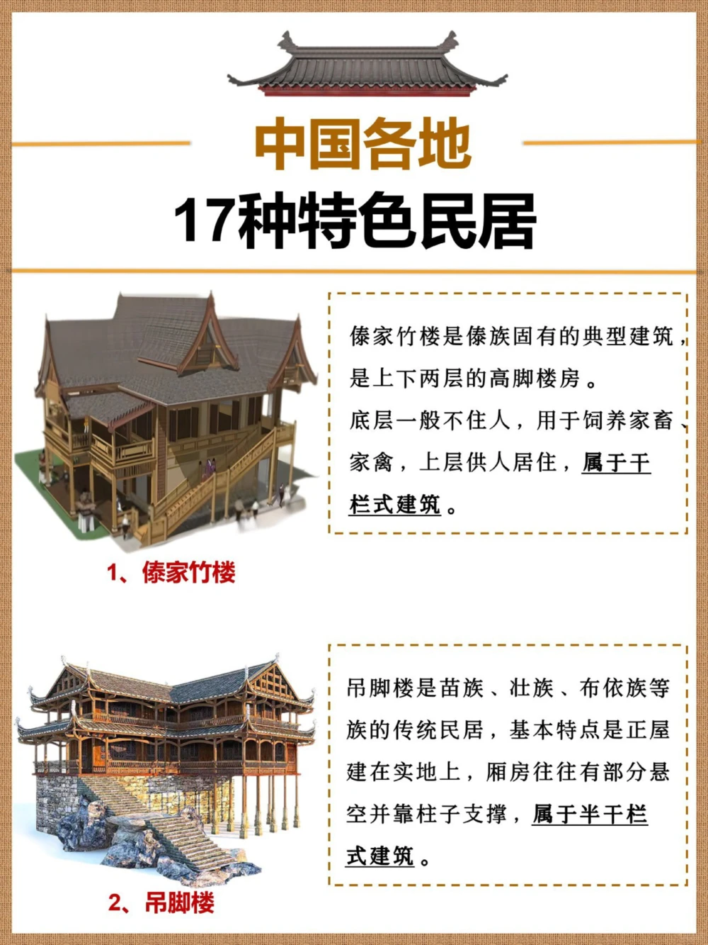 传统文化｜我国17种特色民居百看不厌_中小学精品资料(高清可打印)_古文化大全集628份高清资料整理版