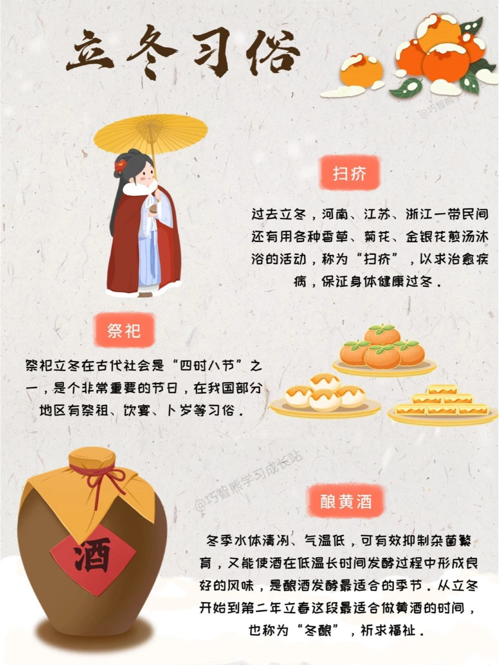 传统文化二十四节气之立冬，知识科普_中小学精品资料(高清可打印)_古文化大全集628份高清资料整理版