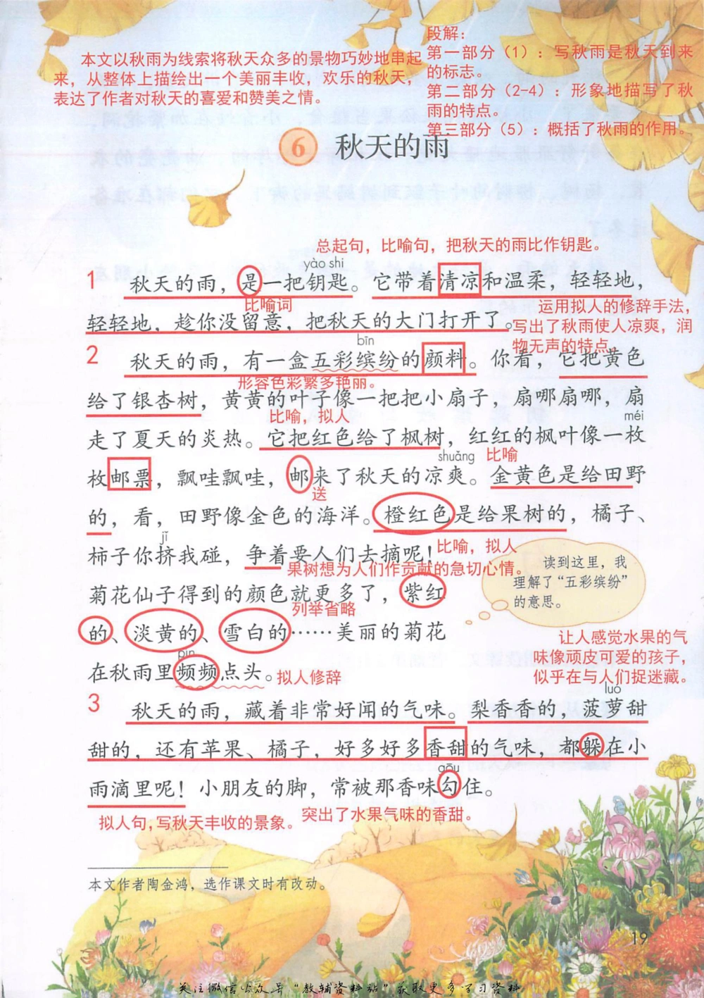 三年级上册语文部编版课堂笔记（抖音版）_小学初中学霸笔记类资料汇总6.33GB_小学同步课堂笔记2.76GB_1~6年级全册语文部编版课堂笔记