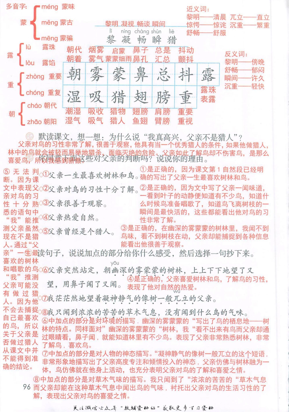 三年级上册语文部编版课堂笔记（抖音版）_小学初中学霸笔记类资料汇总6.33GB_小学同步课堂笔记2.76GB_1~6年级全册语文部编版课堂笔记