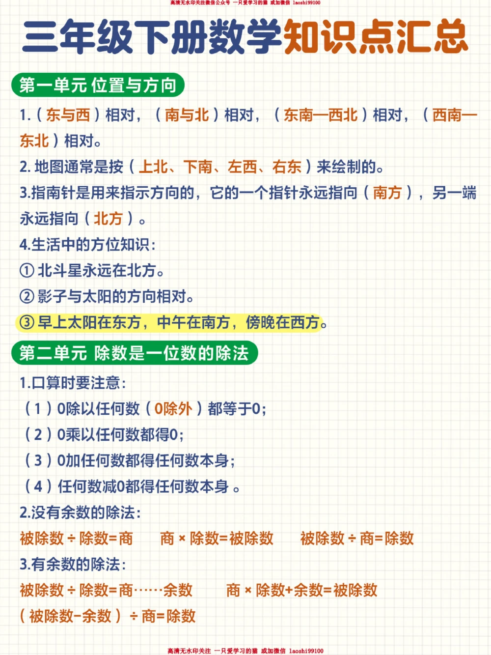 帮孩子收藏-三下数学公式全汇总_2025抖音最火小学全科全年级资料大全集超完整版_小学数学VIP资源禁止外传