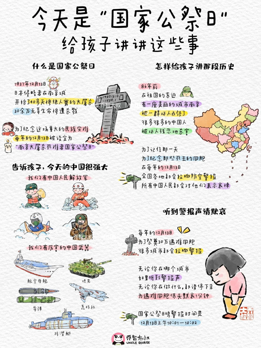 今天是&ldquo;国家公祭日&rdquo;，给孩子讲讲这些事_中小学精品资料(高清可打印)_百科知识大全集312份高清资料整理版