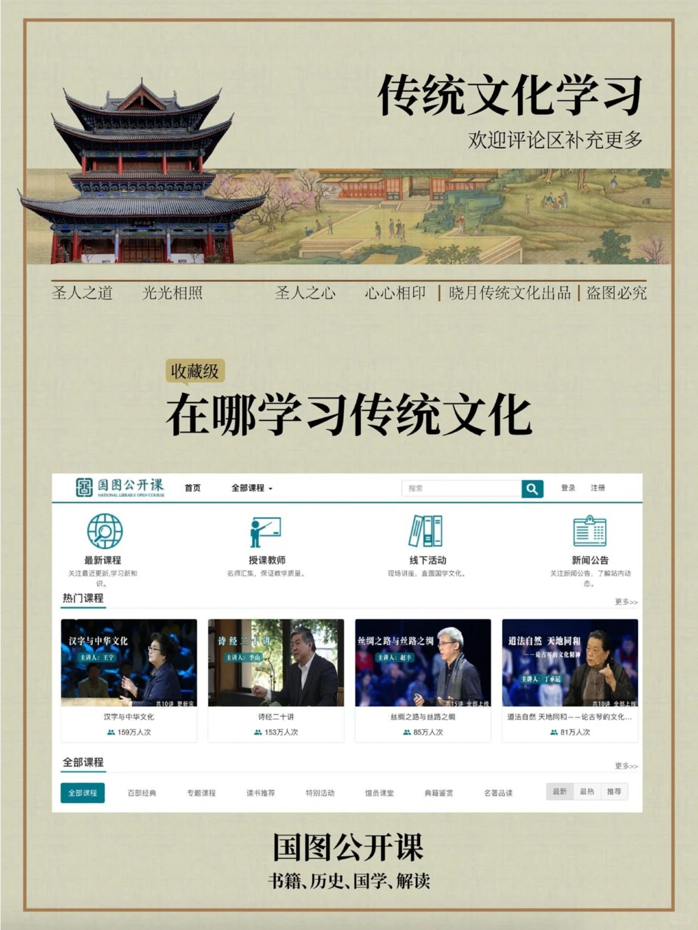 传统文化爱好者学习_中小学精品资料(高清可打印)_古文化大全集628份高清资料整理版