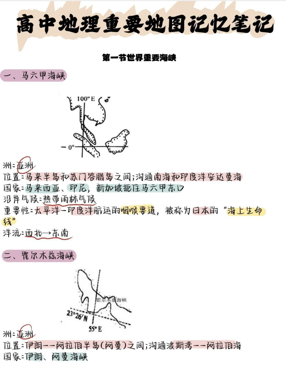 吃透这些地理稳上90！地理不好的同学刷到了就背一下吧#地理#高中地理#知识点总结#每天跟我涨知识#图文伙伴计划_中小学精品资料(高清可打印)_初中大全集高清资料整理版