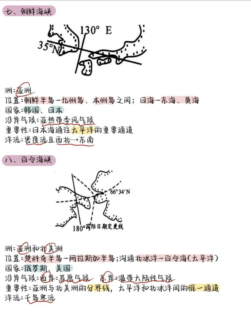 吃透这些地理稳上90！地理不好的同学刷到了就背一下吧#地理#高中地理#知识点总结#每天跟我涨知识#图文伙伴计划_中小学精品资料(高清可打印)_初中大全集高清资料整理版