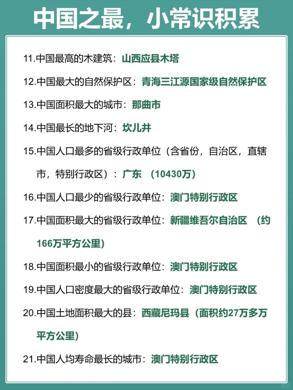 一起来看看中国之最超级涨知识！_中小学精品资料(高清可打印)_百科知识大全集312份高清资料整理版
