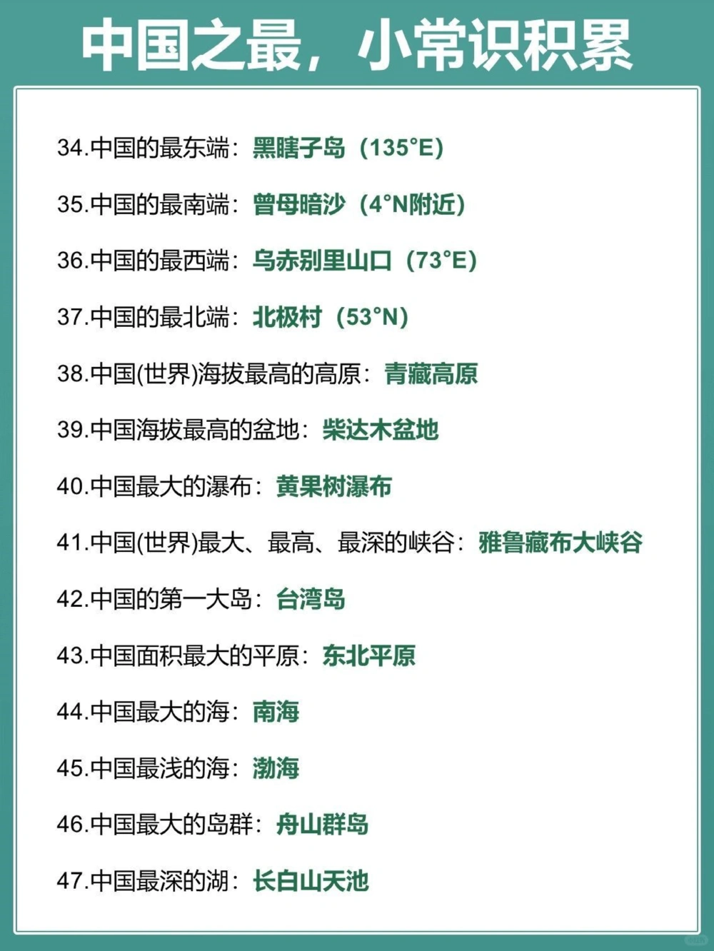 一起来看看中国之最超级涨知识！_中小学精品资料(高清可打印)_百科知识大全集312份高清资料整理版