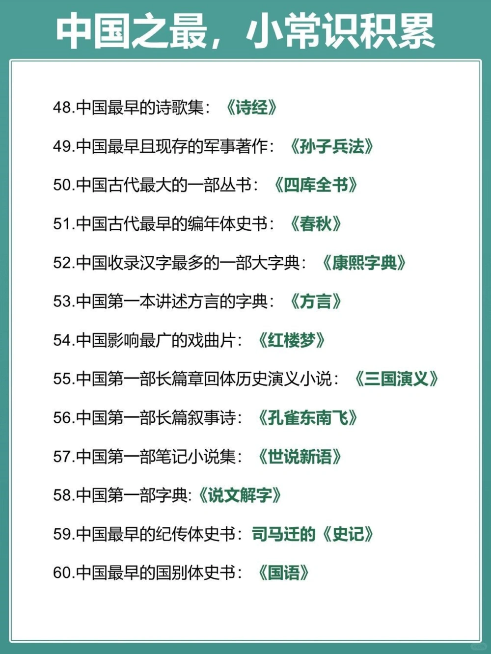 一起来看看中国之最超级涨知识！_中小学精品资料(高清可打印)_百科知识大全集312份高清资料整理版