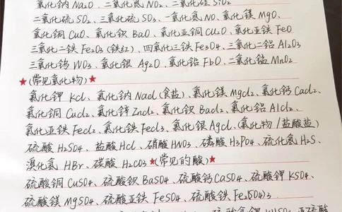 初中化学必记知识笔记，两个星期背完#化学#知识点总结#每天学习一点点_中小学精品资料(高清可打印)_初中大全集高清资料整理版