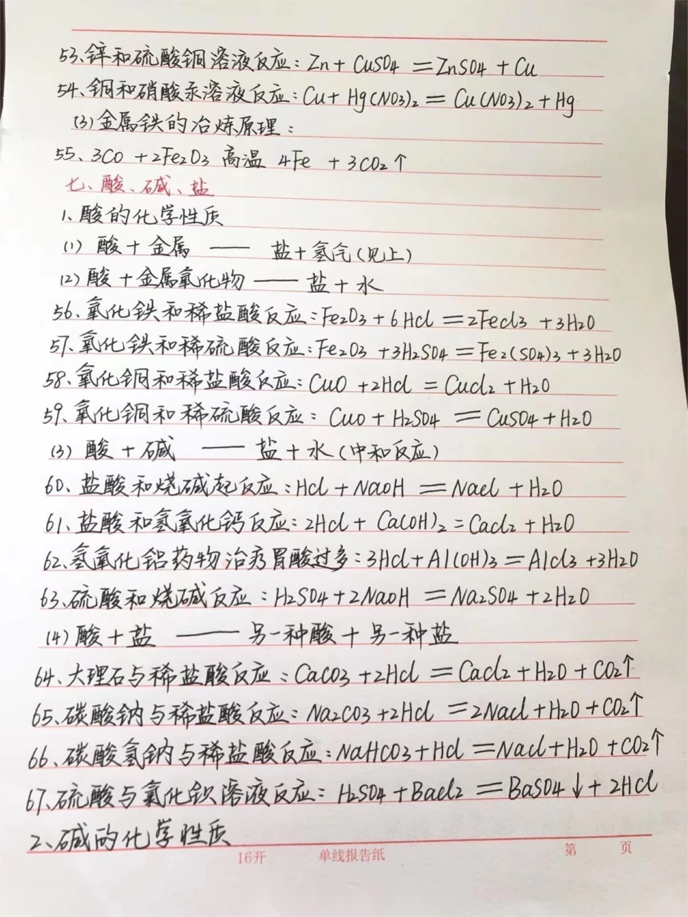 初中化学必记知识笔记，两个星期背完#化学#知识点总结#每天学习一点点_中小学精品资料(高清可打印)_初中大全集高清资料整理版