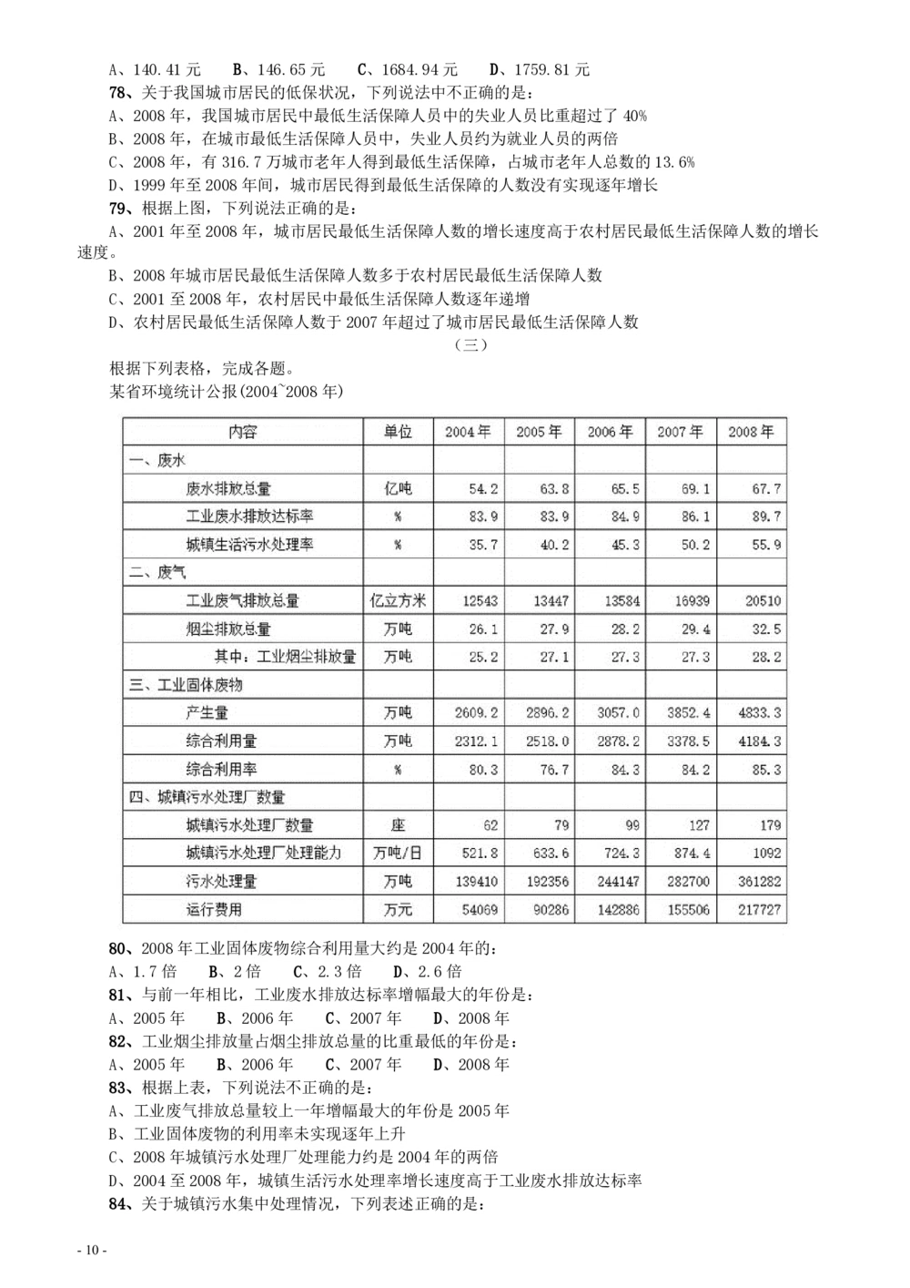 2010年广东公务员考试《行测》真题（部分题目缺失）_各省考资料汇总_1、2026省考资料（持续更新中）_1、2026省考系统班课程（推荐先看）_1、2026系统班课程（先看）_2026广东省考980系统班