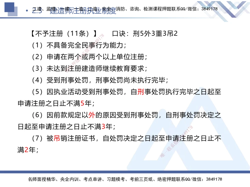 01.2025刘颖-考前强化直播-法规1_2026年一建法规_2025年一建法规SVIP_04-冲刺串讲✿考点强化✿小灶集训_29-法规《考前强化直播》刘颖HX_讲义