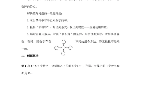 小学数学思维训练&mdash;&mdash;数阵_小学奥数举一反三1-6年级相关课程_奥数分专题题型与解题思路_精品数学小学思维训练（共15份）
