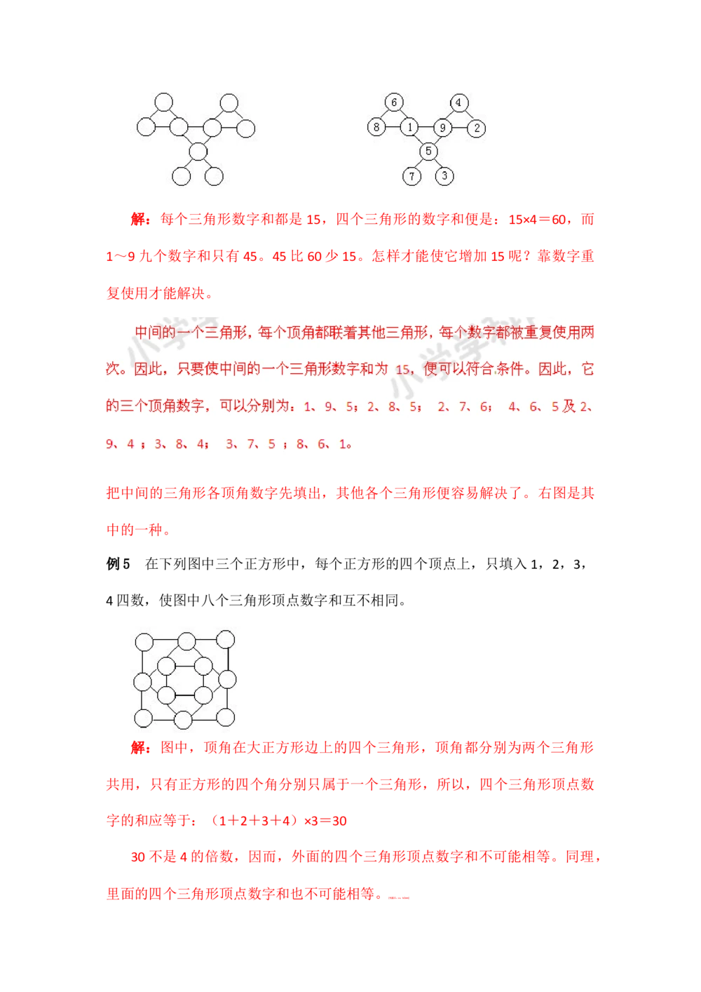 小学数学思维训练&mdash;&mdash;数阵_小学奥数举一反三1-6年级相关课程_奥数分专题题型与解题思路_精品数学小学思维训练（共15份）