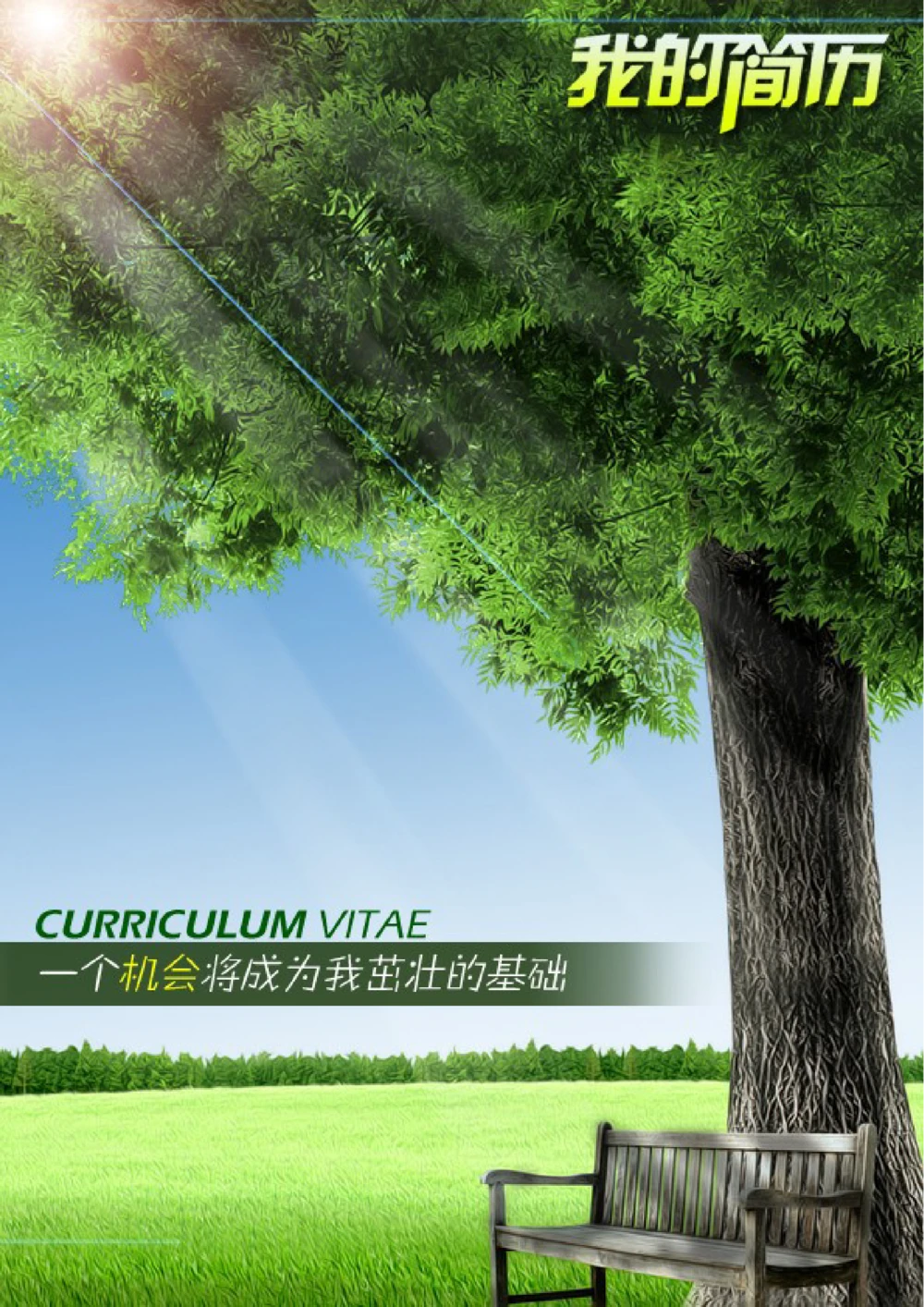 129.茁壮大树_表格式_适用于应届生_1页式_无内容_无封面_26考研复试_10考研复试资料25_考研经典面试系列（复试技巧调剂指导口语指导自我介绍导师模板）_简历模板大全