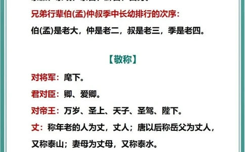 传统文化古代对人的称谓你知道多少？_中小学精品资料(高清可打印)_古文化大全集628份高清资料整理版