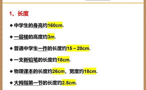 中考生进来过一遍初三物理考试常用估算_中小学精品资料(高清可打印)_初中大全集高清资料整理版