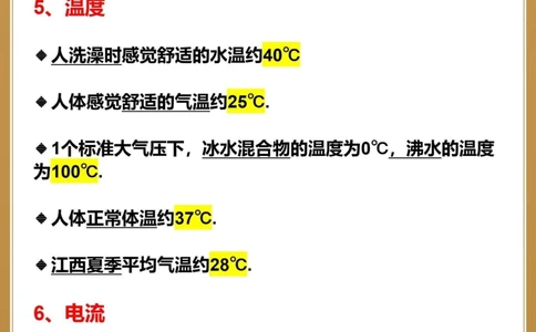 中考生进来过一遍初三物理考试常用估算_中小学精品资料(高清可打印)_初中大全集高清资料整理版