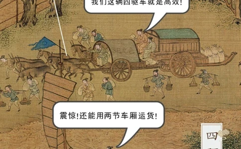 绷不住了，这是《清明上河图》里的交通工具_中小学精品资料(高清可打印)_古文化大全集628份高清资料整理版