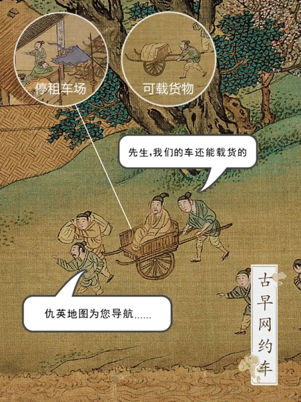 绷不住了，这是《清明上河图》里的交通工具_中小学精品资料(高清可打印)_古文化大全集628份高清资料整理版