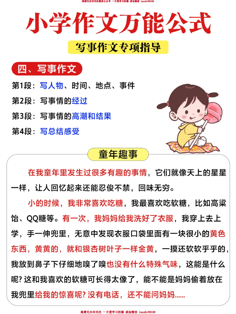 小学语文作文万能公式-轻松写出高分作文！_2025抖音最火小学全科全年级资料大全集超完整版_小学作文VIP资源禁止外传