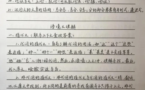 背熟这些你的语文阅读理解就厉害了#语文#阅读理解#手写笔记#图文伙伴计划#抖音图文来了_中小学精品资料(高清可打印)_初中大全集高清资料整理版