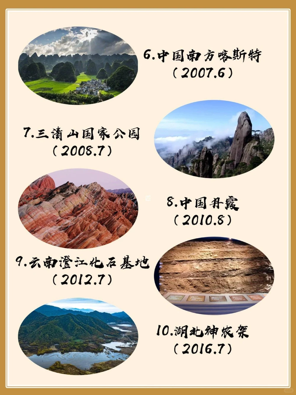 地理百科美哭了中国世界自然遗产太丰富_中小学精品资料(高清可打印)_初中大全集高清资料整理版