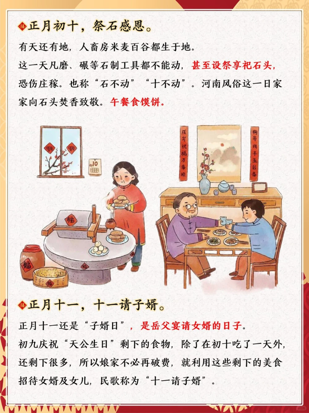 初一到十五的️春节习俗️和你那一样吗_中小学精品资料(高清可打印)_初中大全集高清资料整理版