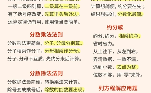小学1-6年级数学顺口溜-打印下来当早读_2025抖音最火小学全科全年级资料大全集超完整版_小学数学VIP资源禁止外传