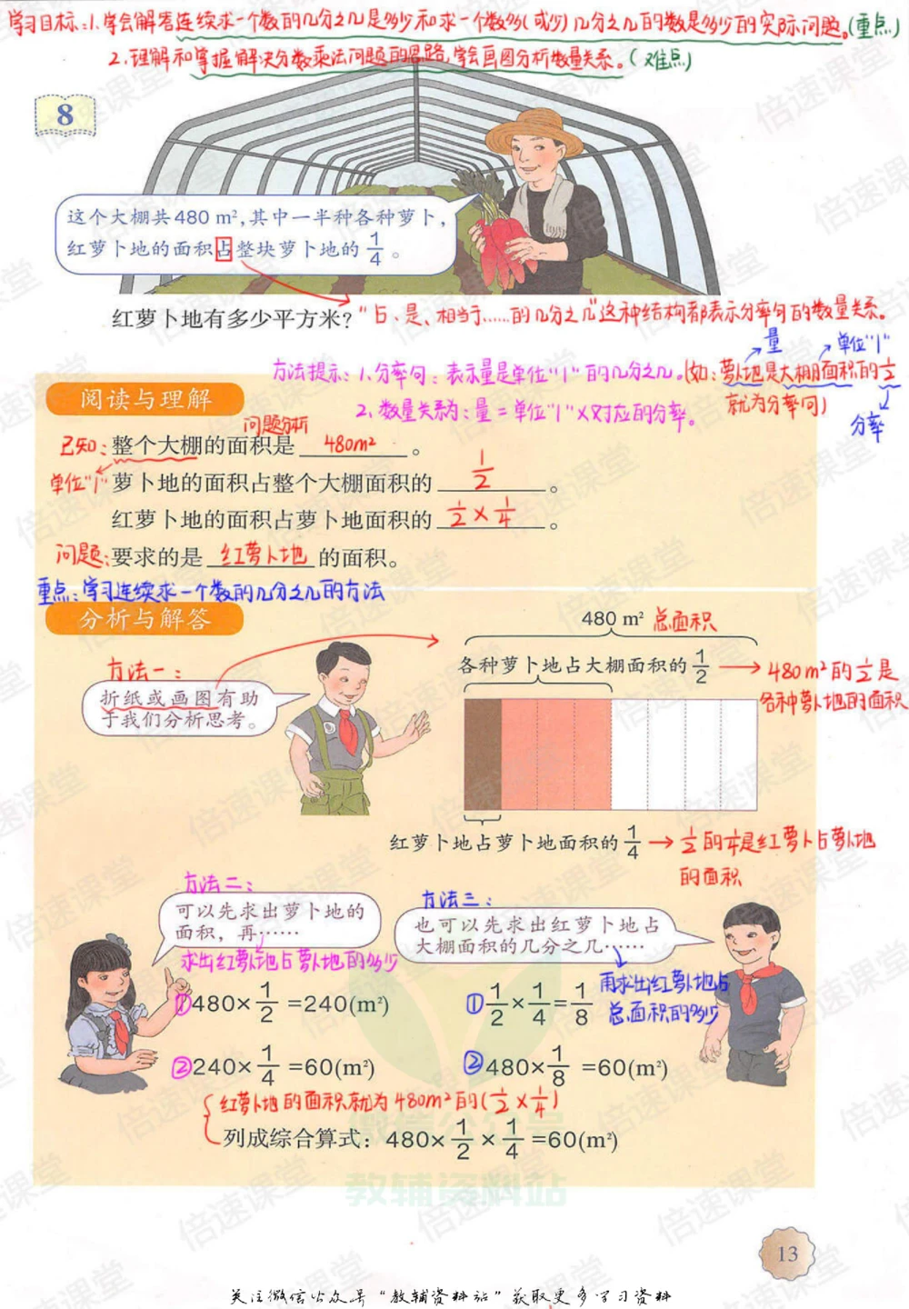 六年级上册数学人教版课堂笔记_小学初中学霸笔记类资料汇总6.33GB_小学同步课堂笔记2.76GB_1~6年级上册数学人教版课堂笔记