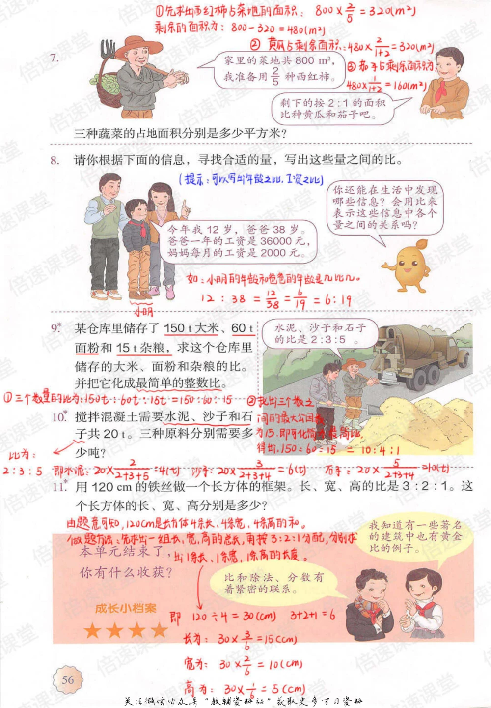 六年级上册数学人教版课堂笔记_小学初中学霸笔记类资料汇总6.33GB_小学同步课堂笔记2.76GB_1~6年级上册数学人教版课堂笔记