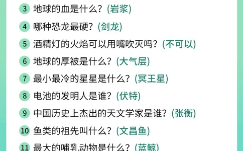 最全！中小学生必备科普小知识_中小学精品资料(高清可打印)_百科知识大全集312份高清资料整理版