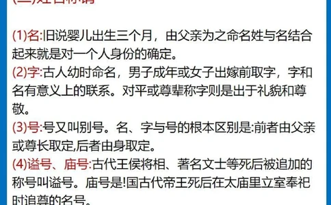 八页纸总结初中语文文化常识_中小学精品资料(高清可打印)_初中大全集高清资料整理版