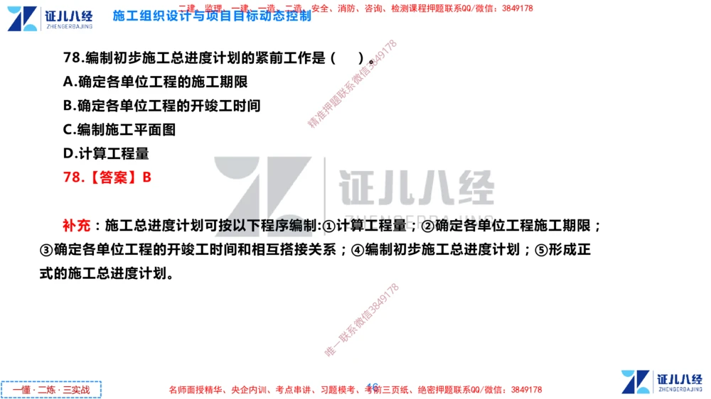 (4)--一建管理点题映射2-答案版-讲义_2026年一级建造师_2026年一建管理_2025年一建管理SVIP_03-习题精析✿实战特训✿模考通关_54-管理《点题映射班》杨建国ZBJ