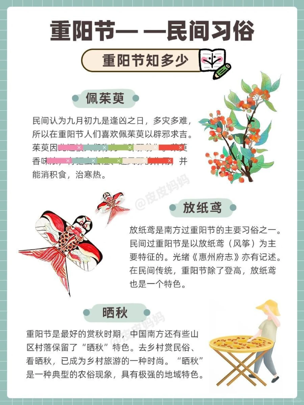 传统节日科普和孩子一起了解重阳节！_中小学精品资料(高清可打印)_古文化大全集628份高清资料整理版