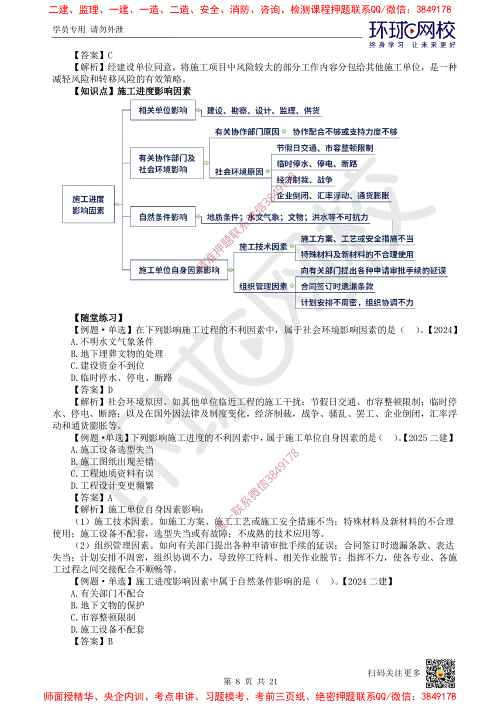 01.2025一建管理考前专项突破（一）-易混知识点_2026年一级建造师_2026年一建管理_2025年一建管理SVIP_04-冲刺串讲✿考点强化✿小灶集训_09-管理《专项突破班》张君HQ